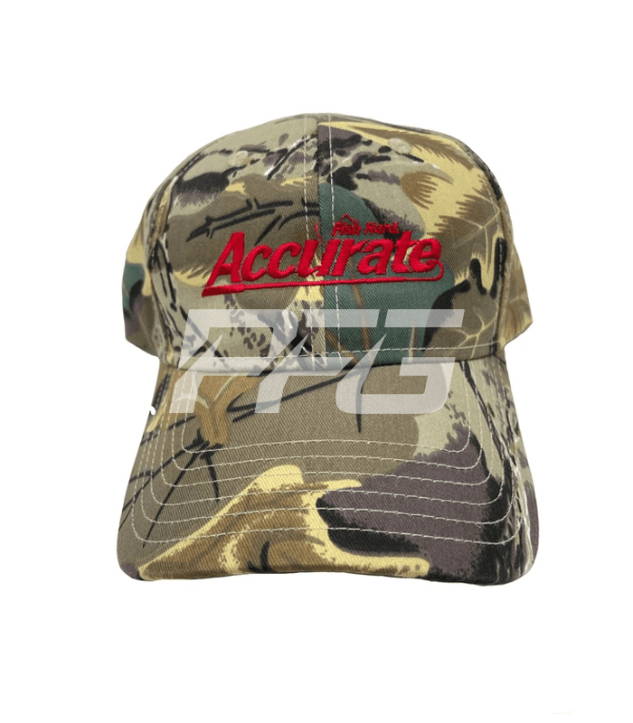 ACCURATE Wood Camo Baseball Cap